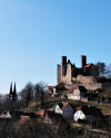 Burg Hanstein am Abend